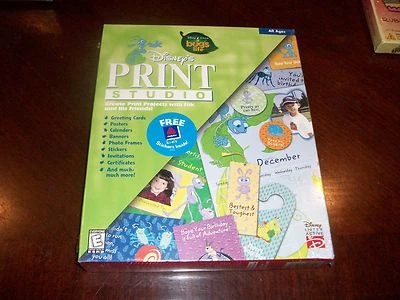 Disney's Pixar A Bug's Life Print Studio CD ROM WIN 95 NEW In Sealed Box - Image 1 of 4