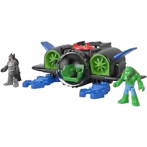 Imaginext DC Super Friends Batsub Batman, K "Killer" Croc, Bat Sub, giocattolo d'azione - Foto 1 di 3