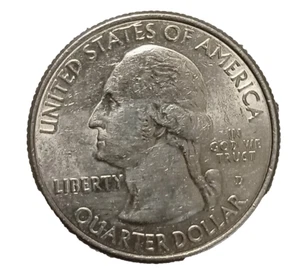 2017 P Ellis Island NJ Quarter, DDO on In God We Trust, Die Crack above States. - Picture 1 of 4