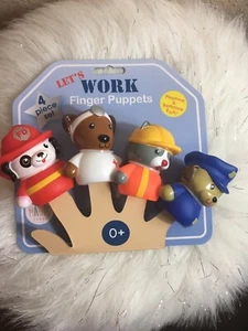 Magic Years Lets Work Finger Puppets Essential Workers 4-Piece Set 0+Years - Picture 1 of 6