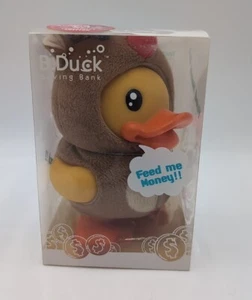 Semk B. Reindeer Duck Saving Coin Piggy Bank New Baby Shower Present rudolph - Picture 1 of 5