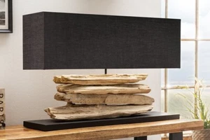 Handcrafted table lamp RIVERINE 80cm black driftwood table lamp, free ship World - Picture 1 of 4