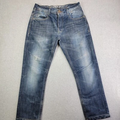 Pantalones de mezclilla para hombre Crosshatch etiqueta negra azul 30w 30L Foto 1 de 4