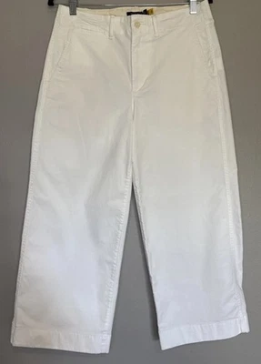 Polo Ralph Lauren Cropped Twill Wide-Leg Pants Size 6 - Image 1 of 4