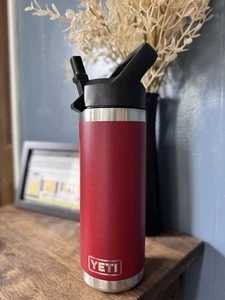 Yeti Rambler 18oz Water Bottle Red - Picture 1 of 2