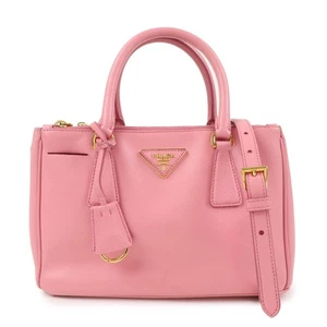 PRADA Galleria Saffiano Leather 2 Way Bag Hand Shoulder Bag 1BA896 Auth Used F/S - Picture 1 of 24