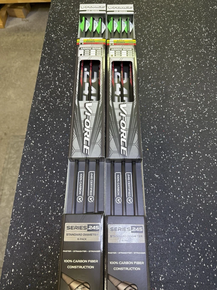 Victory Vforce Sport .245 350 Spine Prefletched With 1 White And 2 Green Vanes - Image 1 of 1