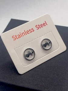 Pendientes redondos de acero inoxidable para mujer - Imagen 1 de 2