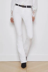 L’AGENCE Selma Baby Boot Jeans – Blanc, Size 26 - Picture 1 of 6