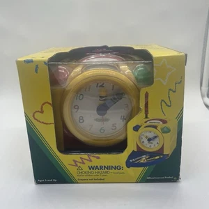 Open Box Crayola Cube Alarm Clock w/Hidden Drawer  Art No 543.890 RARE VARIANT - Picture 1 of 6