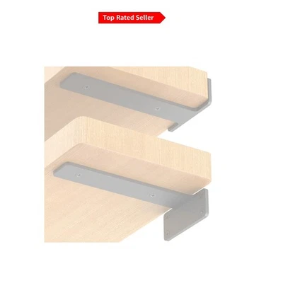 Heavy Duty 8" Black Floating Shelf Brackets Set of 12, Hidden Support for DIY... - Image 1 of 4