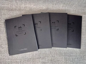 Livescribe A5 Notebooks Vol 1-4, Ruled 7 Mm 80 Sheets Each NEW OPEN PACKAGE - Afbeelding 1 van 7