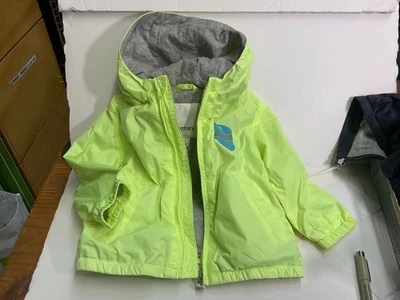Diesel Baby Boy Infant Windbreaker Jacket $79 Neon Yellow Size 6M - Image 1 of 3