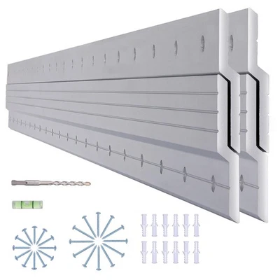 (41 pulgadas) Colgador de tacos francés de alta resistencia, 2 pares de clips Z de aluminio Cle francés... Foto 1 de 4