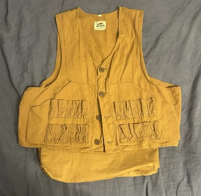 Vtg  Duxbak Canvas Vest Jacket With Pouch - Image 1 of 3