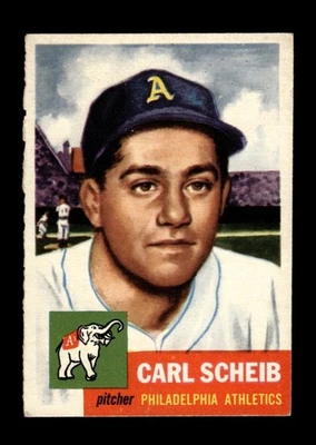 1953 Topps Set-Break # 57 Carl Scheib VG-VGEX *GMCARDS* - Image 1 of 2