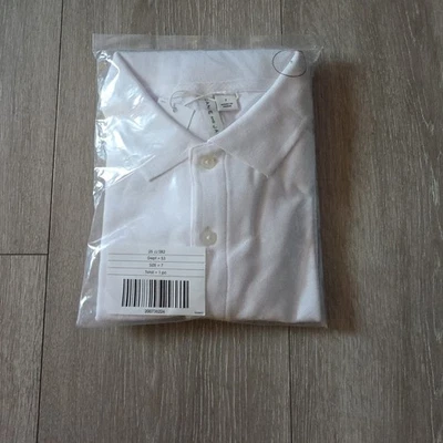 Polo Janie And Jack Boys The Long Sleeve Pique tamanho 7 branco  - Imagem 1 de 2