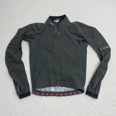 Rapha Jacket Womens Small Gray Cycling Rain Windbreaker Waterproof Reflective - Image 1 of 4