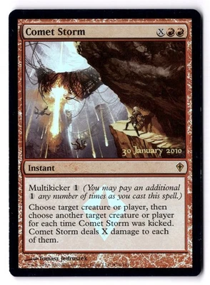 Comet Storm MP* FOIL PRERELEASE Worldwake ENGLISH 76/145 mtg -UnltdCards - Image 1 of 2