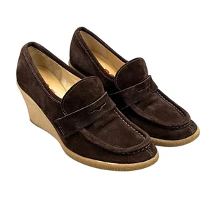 Mocasín de cuña Michael Kors Rory Y2K marrón chocolate plataforma 3" para mujer 9  - Imagen 1 de 12