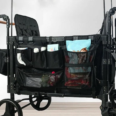 Wagon Side Pocket Attachment Organizer with Multiple Pockets Large Capacity Net Foto 1 de 4