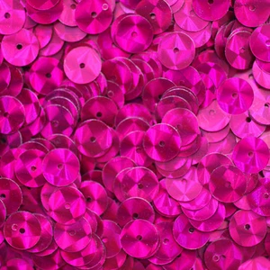 10mm Flat SEQUIN Loose PAILLETTES ~ FUCHSIA PINK PRISM MULTI Reflective METALLIC - Picture 1 of 2