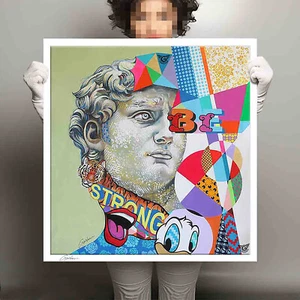 Be Strong – Print Limited Edition on Canvas, Signed, COA, Numbered, Geometric - Picture 1 of 6