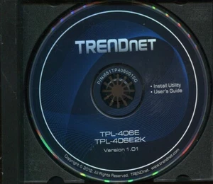 Utilitaire d'installation TrendNet - PC CD Rom - Disque seul sans étui, pas de paperasse - Photo 1/1
