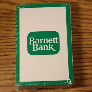 Baraja de cartas de póker Barnett Bank Florida - Imagen 1 de 2