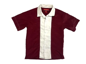 VIVA TROPICAL x JOHN HENRY Red HAWAIIAN SHIRT Summer Beach Pool Kid YOUTH S (8) - Picture 1 of 5