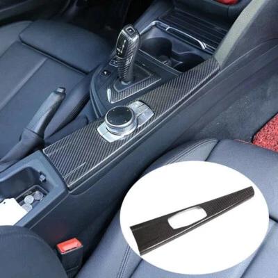 Real Carbon Fiber Multimedia Panel Cover Trim for BMW 3 4 Series F30 F32 F34 GT - Image 1 of 4