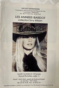 DROUOT LES ANNEES BARDOT Movie Memorabilia Tony William Collection Catalog 1994 - Imagen 1 de 2