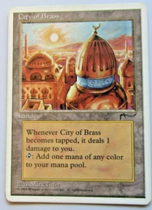 Magic The Gathering - City of Brass Card - Chronicles - Picture 1 of 2