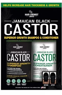 Champú y acondicionador Hair Chemist Jamaican Black Ricino Crecimiento Superior Foto 1 de 4