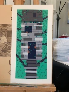 Tree House Art Print by Edie Harper Personally Signed Numbered Modernism Art - Picture 1 of 8