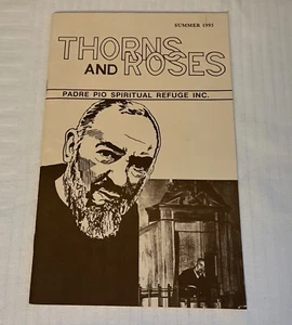 Vintage Booklet Saint Padre Pio 1993 Thorns Roses Catholic - Picture 1 of 2