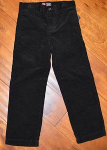 Boy's Chaps Polo Black Corduroy Pants Sizes 4, 5 - Picture 1 of 4