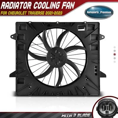 Engine Radiator Cooling Fan w/Brushless Motor for Chevrolet Traverse 2021-2023 - Image 1 of 4