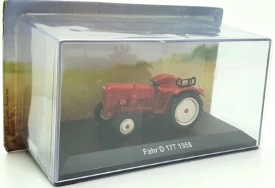 Hachette 1/43 Scale Model Tractor HL43 - Fahr 177 1958 - Red - Image 1 of 4