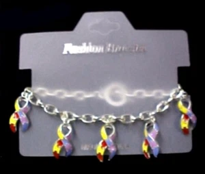 Nuevo brazalete palanca de autismo rompecabezas cinta de concienciación con dijes - Imagen 1 de 5