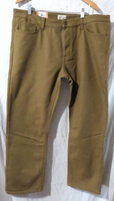 Всепогодные винтажные мужские брюки из флиса с подкладкой из флиса эластичная холщовая подкладка - Изображение 1 из 4