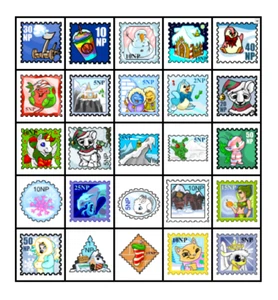 ¡Estampillas del Valle de Nieve! - Artículo Neopets! - ¡TODAS las estampillas para Avatar! Más seguro + más rápido - Imagen 1 de 3