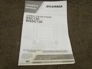 Sylvania TV/VCR SSC130/WSSC130 Anleitung - Bild 1 von 2