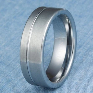 Anillo de boda de carburo de tungsteno para hombre talla 8,5 - Imagen 1 de 3