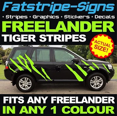 da montare LAND ROVER FREELANDER STRISCE DI TIGRE VINILE GRAFICA DECALCOMANIE ADESIVI 4x4 - Immagine 1 di 2