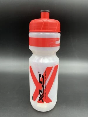 XLC H-Flow Bottle 25oz Clear Red Translucent Red Cap Red XLC Logo - Image 1 of 4