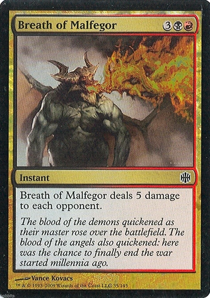 MTG - Alara Reborn - Breath of Malfegor - Foil  - NM - Image 1 of 1