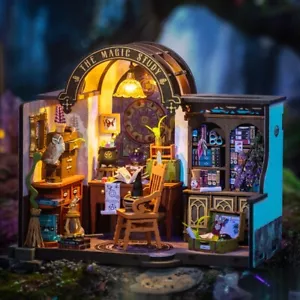 Rolife DIY Puppenhaus Miniatur Kit Magie Studie Holzhaus Kind Geschenke - Bild 1 von 9