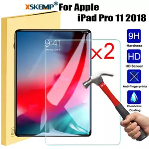 For iPad Pro 9.7 Pro 11 Air mini Tablet Screen Protector Tempered Glass Cover - Picture 1 of 20
