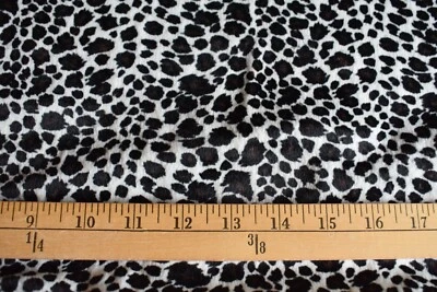 VELBOA ANIMAL PRINT 100% POLYESTER SHORT PILE FAUX FUR  54X60 INCHES   1.5 YARDS - Image 1 of 2